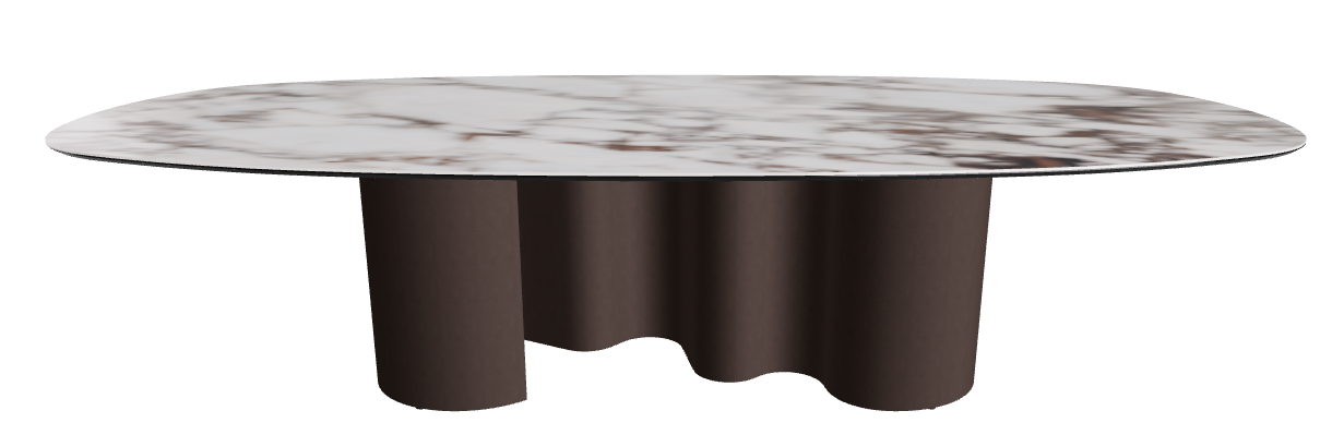 300x150x74h Biscuit Shaped_Breccia_Bronze Embossed