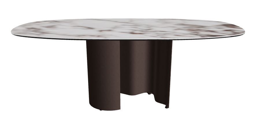 200x100x74h Bisuit Shaped_Breccia_Bronze Embossed