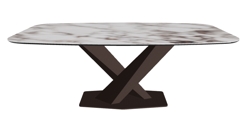 Cattelan Italia Stratos Keramik Barrel Shaped Dining Table – 200x120x75h