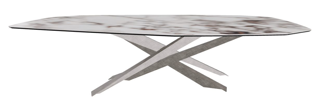 300x130x74.5h Polygon Shaped_Breccia_Brushed Grey