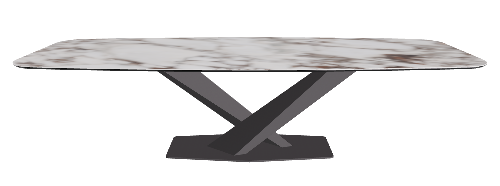 Cattelan Italia Stratos Keramik Barrel-Shaped Dining Table – 300x120x75h