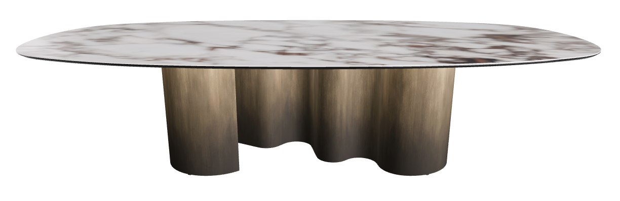 300x150x74h Biscuit Shaped_Breccia_Oxy Brass