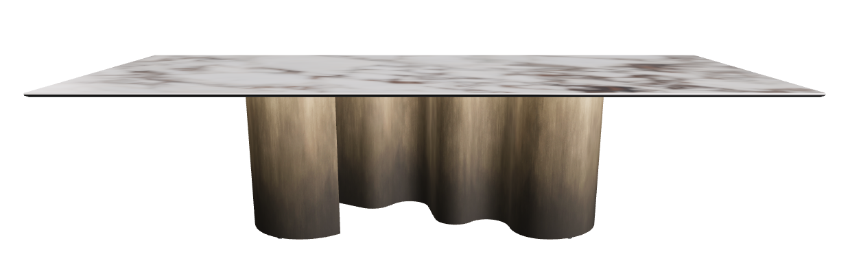 300x120x74h Rectangle Shaped_Breccia_Oxy Brass