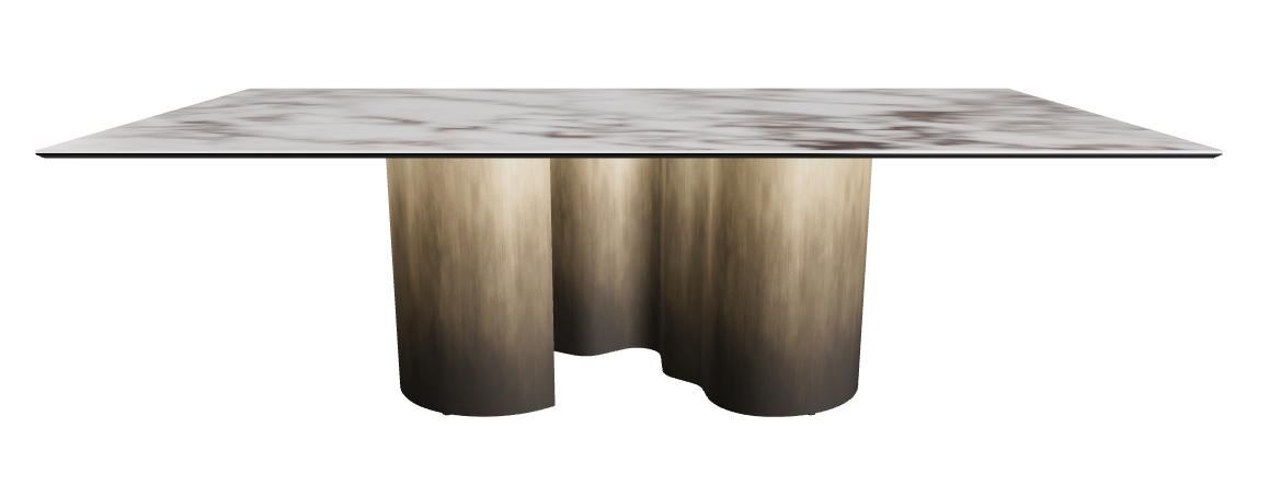 240x120x74h Rectangle Shaped_Breccia_Oxy Brass