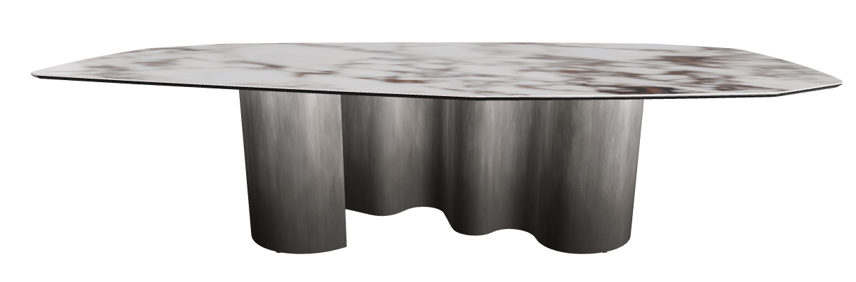 300x130x74h Polygon Shaped_Breccia_Oxy Grey