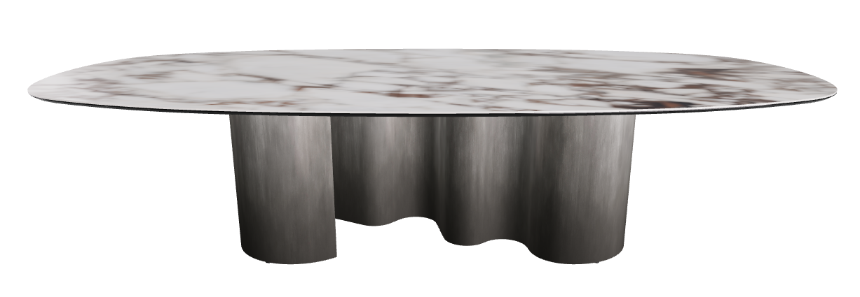 300x150x74h Biscuit Shaped_Breccia_Oxy Grey