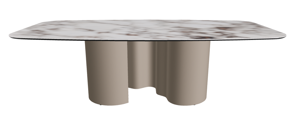 240x120x74h Barrel Shaped_Breccia_Titanium Embossed
