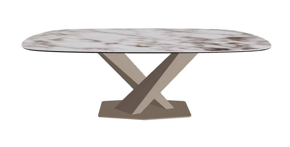 Cattelan Italia Stratos Keramik Biscuit Shaped Dining Table – 200x120x75h