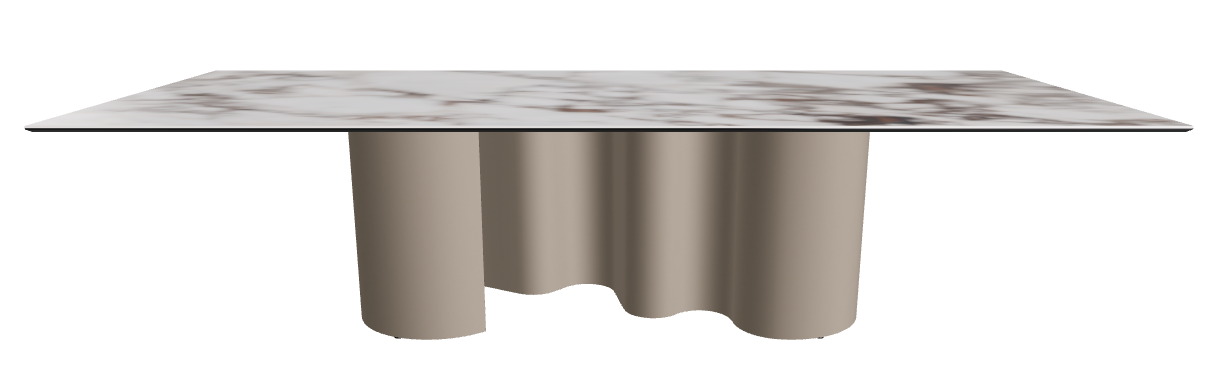 300x120x74h Rectangle Shaped_Breccia_Titanium Embossed