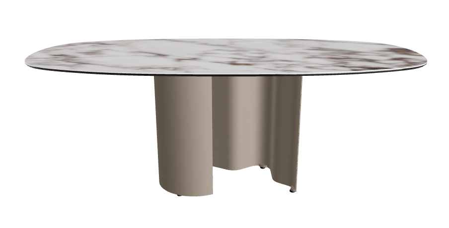 200x100x74h Bisuit Shaped_Breccia_Titanium Embossed