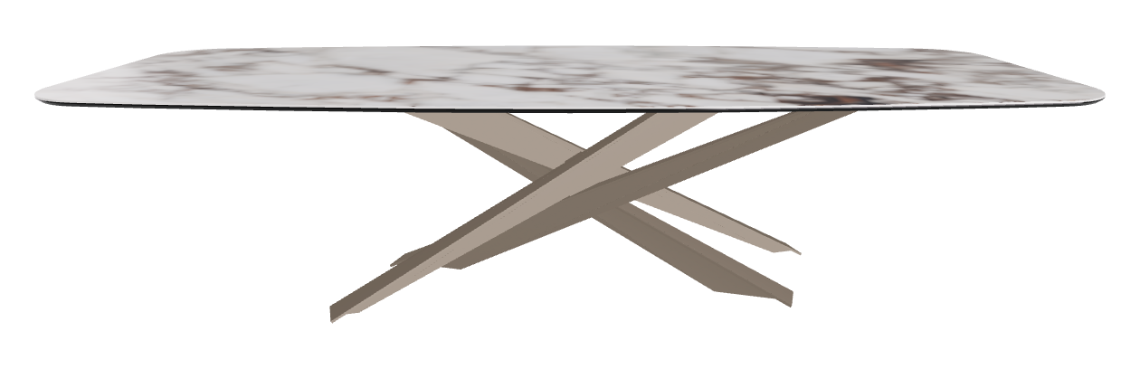 300x120x74.5h Barrel Shaped_Breccia_Titanium Embossed