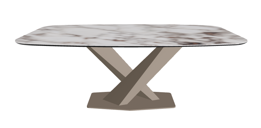 Cattelan Italia Stratos Keramik Barrel Shaped Dining Table – 200x120x75h