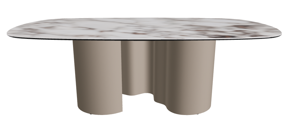 220x120x74h Biscuit Shaped_Breccia_Titanium Embossed