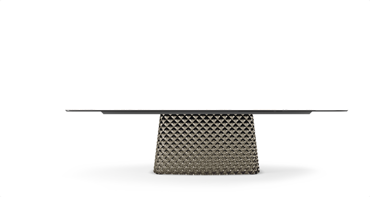 Cattelan Italia Atrium Keramik Rectangular & Barrel Shaped Dining Table