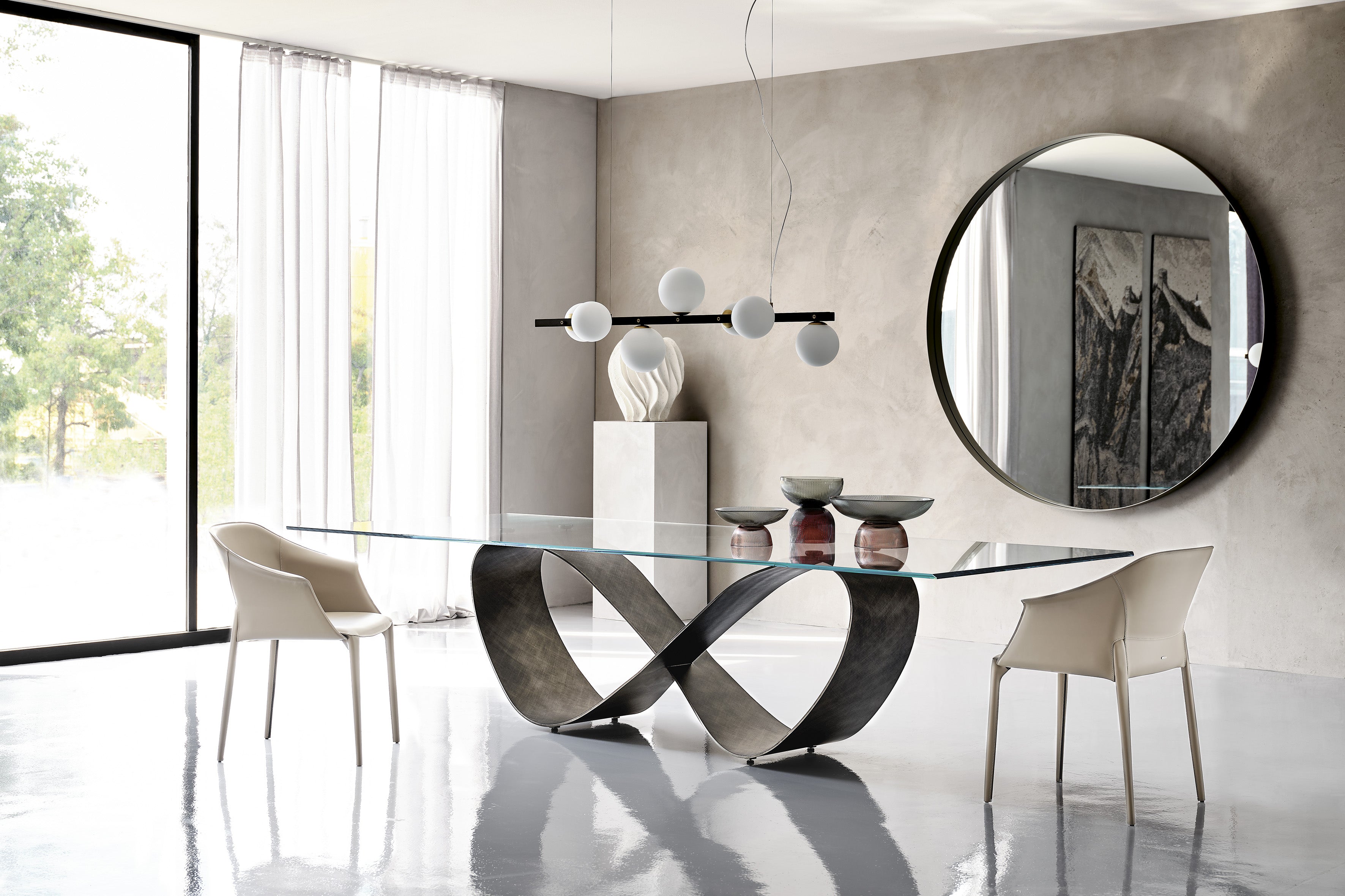 Cattelan Italia Butterfly Table With Steel Base