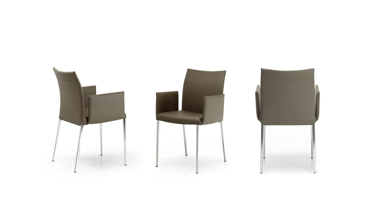 Cattelan Italia Anna Dining Armchair Synthetic Leather & Micro Nubuk