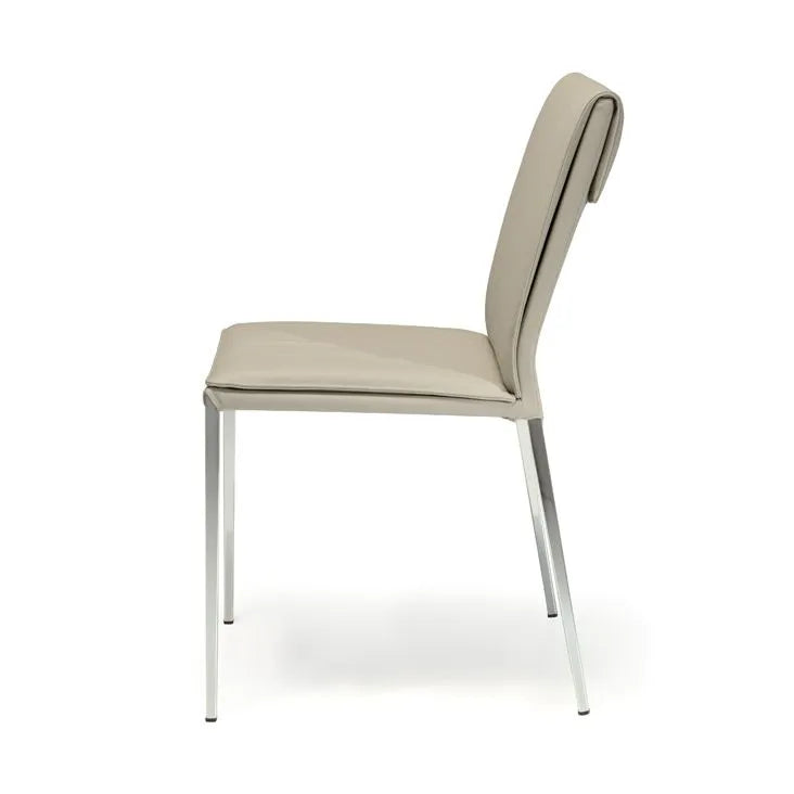 Cattelan Italia Isabel ML Dining Chair – Fabric & Glove Soft Leather