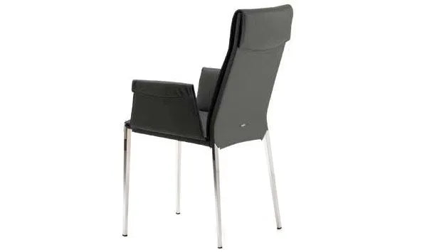 Cattelan Italia Isabel ML High-Back Dining Armchair – Synthetic Leather & Micro Nubuk
