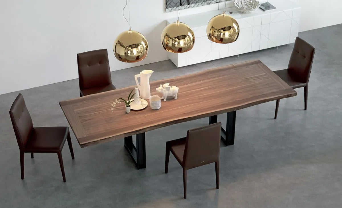 Cattelan Italia Sigma Wood Live Edged Dining Table