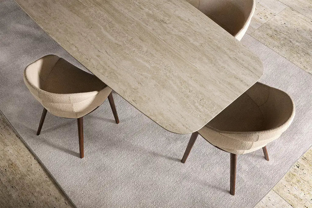 Cattelan Italia Camilla Dining Armchair – Fabric, Micro Nubuk & Synthetic Leather