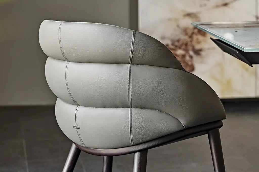 Cattelan Italia Camilla Dining Armchair – Fabric, Micro Nubuk & Synthetic Leather