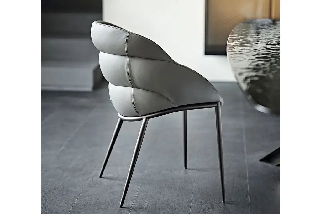 Cattelan Italia Camilla ML Dining Armchair – Synthetic Leather & Micro Nubuk