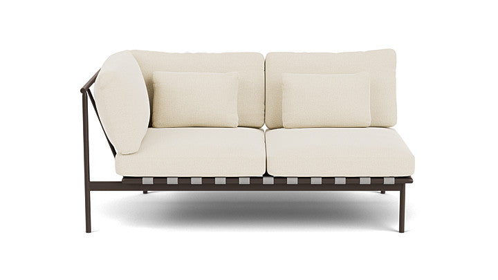 Barlow Tyrie Around Deep Seating Double Lounge Sofa with Aluminium Left Arm