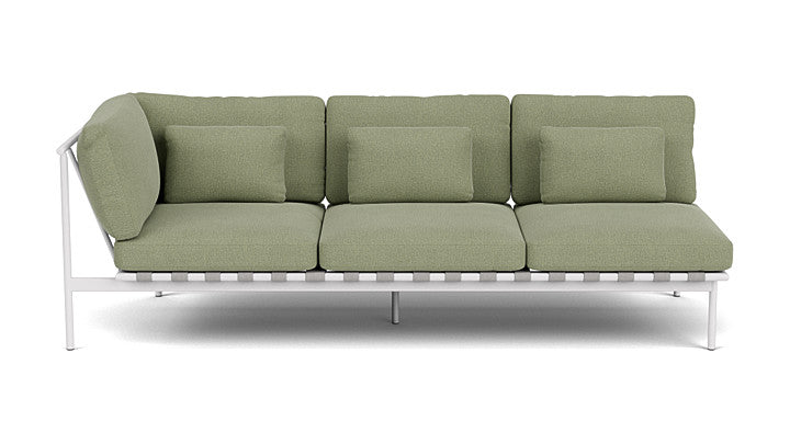 Barlow Tyrie Around Deep Seating Triple Lounge Sofa with Aluminium Left Arm