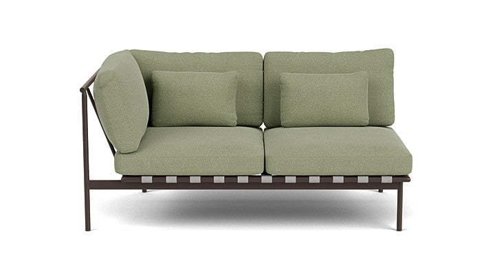 Barlow Tyrie Around Deep Seating Double Lounge Sofa with Aluminium Left Arm