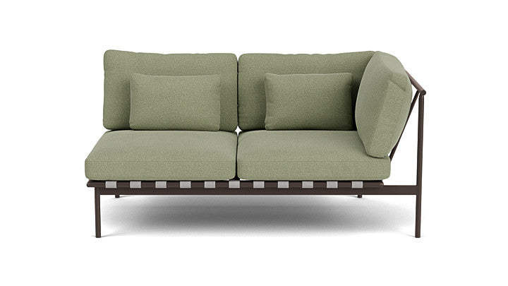 Barlow Tyrie Around Deep Seating Double Lounge Sofa with Aluminium Right Arm