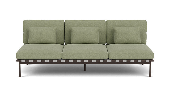 Barlow Tyrie Around Deep Seating Triple Lounge Sofa Without Arms