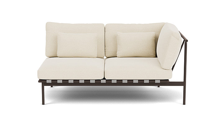 Barlow Tyrie Around Deep Seating Double Lounge Sofa with Aluminium Right Arm