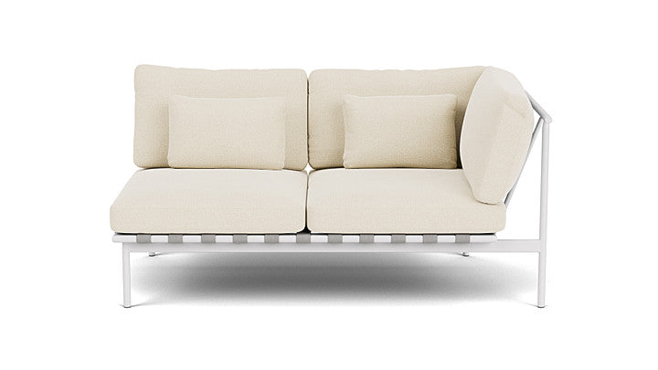 Barlow Tyrie Around Deep Seating Double Lounge Sofa with Aluminium Right Arm