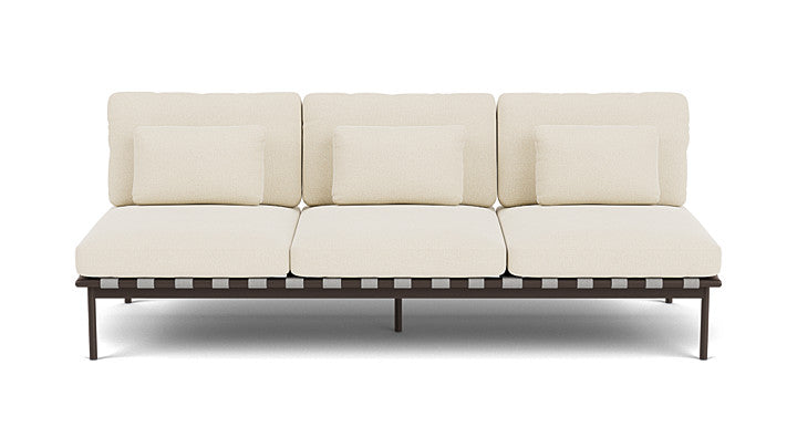 Barlow Tyrie Around Deep Seating Triple Lounge Sofa Without Arms