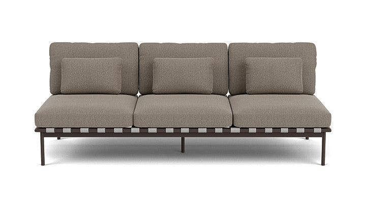 Barlow Tyrie Around Deep Seating Triple Lounge Sofa Without Arms