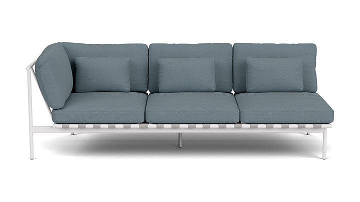 Barlow Tyrie Around Deep Seating Triple Lounge Sofa with Aluminium Left Arm