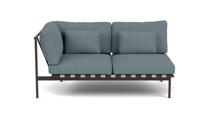 Barlow Tyrie Around Deep Seating Double Lounge Sofa with Aluminium Left Arm