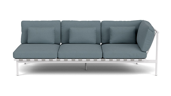 Barlow Tyrie Around Deep Seating Triple Lounge Sofa with Aluminium Right Arm