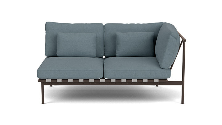 Barlow Tyrie Around Deep Seating Double Lounge Sofa with Aluminium Right Arm