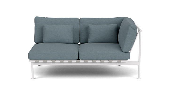 Barlow Tyrie Around Deep Seating Double Lounge Sofa with Aluminium Right Arm