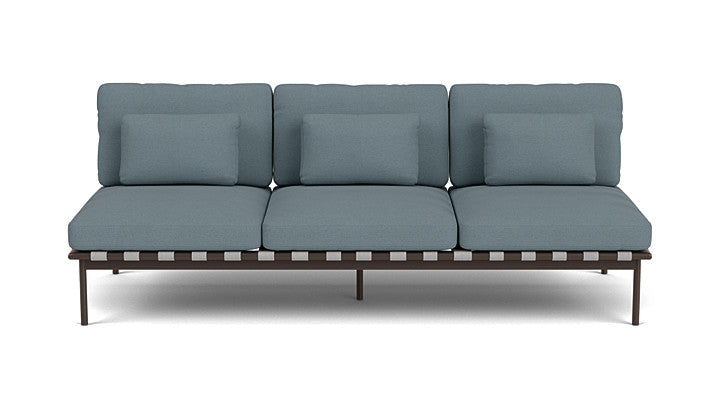 Barlow Tyrie Around Deep Seating Triple Lounge Sofa Without Arms