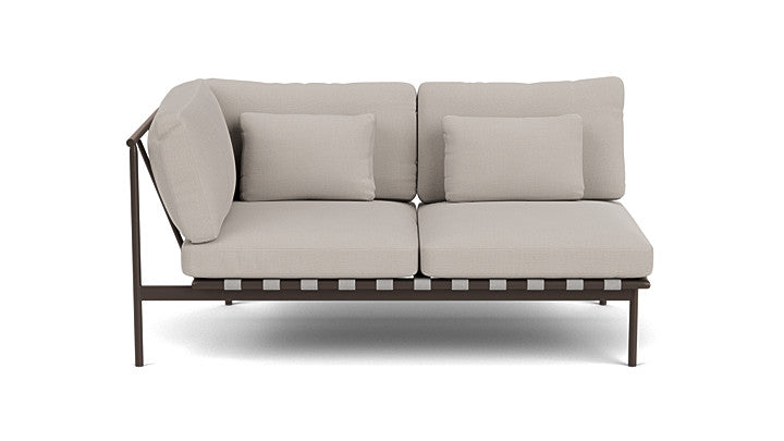 Barlow Tyrie Around Deep Seating Double Lounge Sofa with Aluminium Left Arm