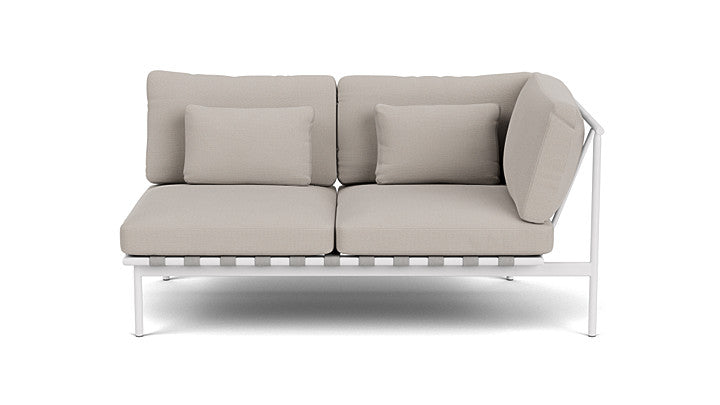 Barlow Tyrie Around Deep Seating Double Lounge Sofa with Aluminium Right Arm