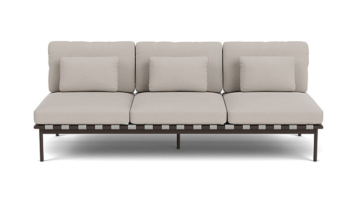 Barlow Tyrie Around Deep Seating Triple Lounge Sofa Without Arms