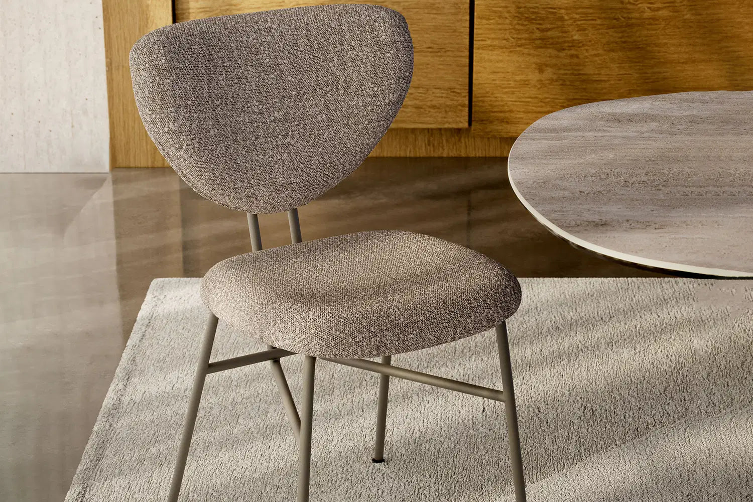 Cattelan Italia Chloe Dining Chair – Fabric, Micro Nubuk & Synthetic Leather