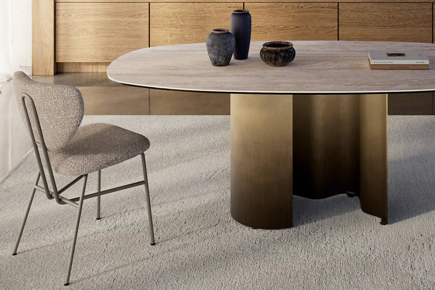 Cattelan Italia Chloe Dining Chair – Fabric, Micro Nubuk & Synthetic Leather