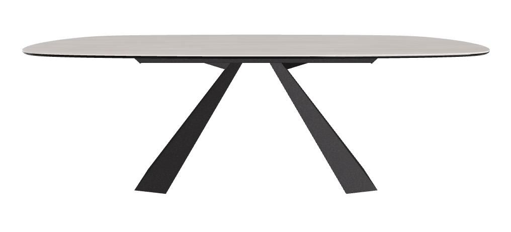 Cattelan Italia Eliot Keramik Biscuit Shaped Dining Table – 220x120x73h