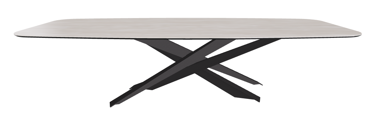 300x120x74.5h Barrel Shaped_Colosseo_Black Embossed