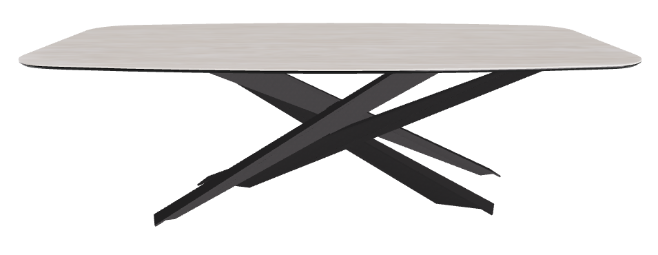 240x120x74.5h Barrel Shaped_Colosseo_Black Embossed