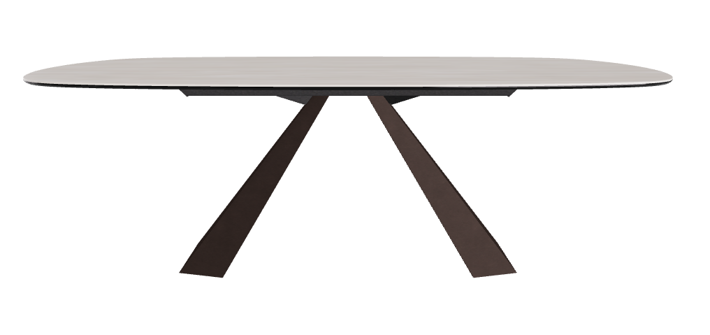 Cattelan Italia Eliot Keramik Biscuit Shaped Dining Table – 220x120x73h